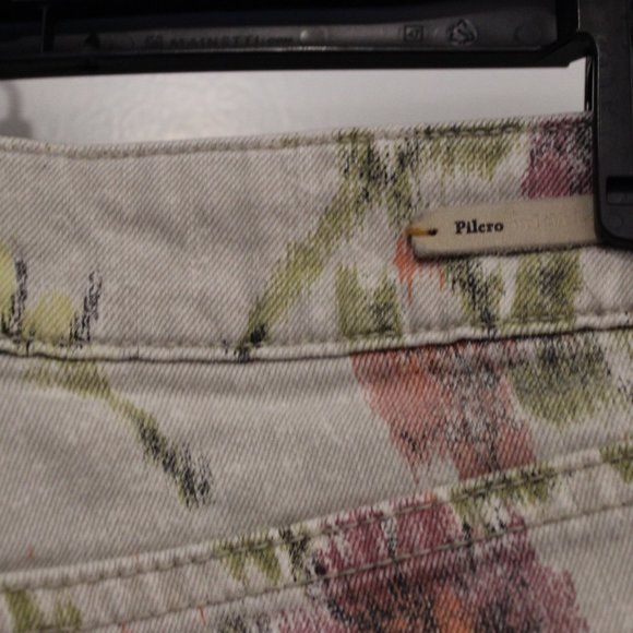 EUC: Pilcro & Letterpress Floral Skinny Jeans: 27 - Picture 7 of 9